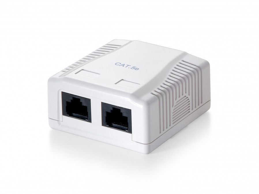 Equip Fali aljzat - 235212 (Cat6, UTP, 2xRJ45, árnyékolatlan, fehér) PC