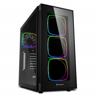 Sharkoon TG6 RGB Tempered Glass Black PC