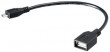 Akasa microUSB - USB Type-A OTG kábel 15cm Black thumbnail