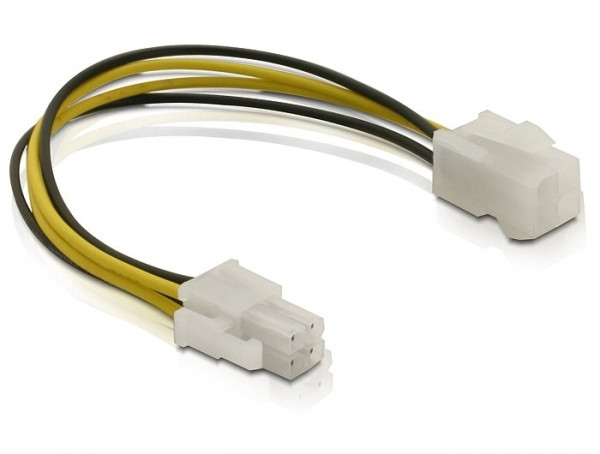 DeLock Extension cable P4 4 pin male > P4 4 pin female 15cm PC