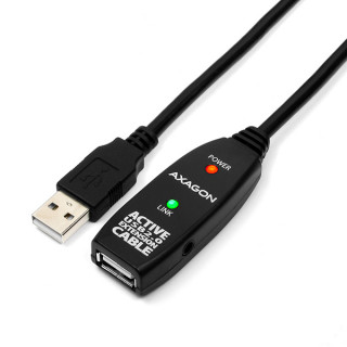 AXAGON ADR-205 USB Repeater cable 5m Black PC