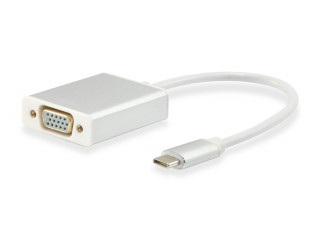 Equip Átalakító Kábel - 133451 (USB Type-C -> VGA átalakító, apa/anya) PC