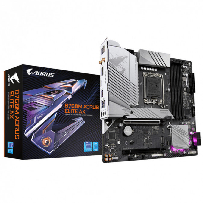 Gigabyte LGA1700 B760M AORUS ELITE AX alaplap PC