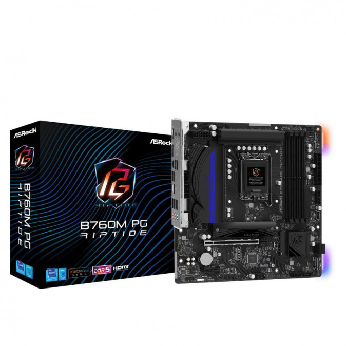 ASRock LGA1700 B760M PG RIPTIDE alaplap PC