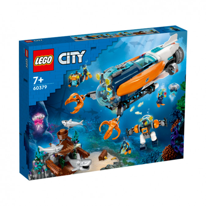 LEGO City Mélytengeri kutató tengeralattjáró (60379) Játék