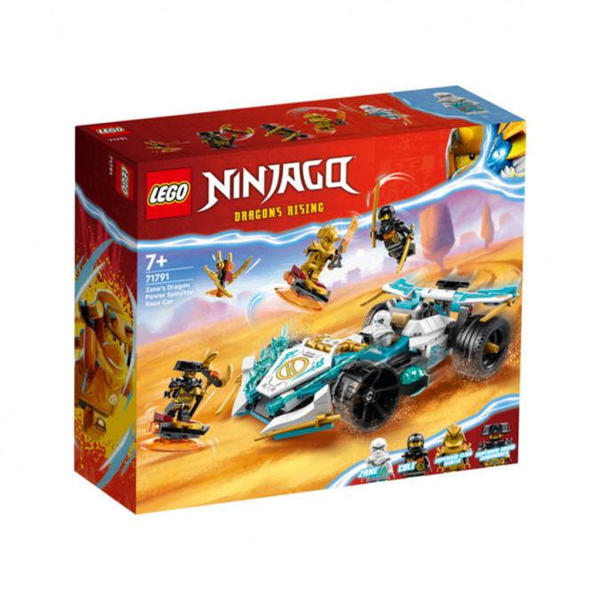 LEGO NINJAGO Zane sárkányerő Spinjitzu versenyautója (71791) Játék