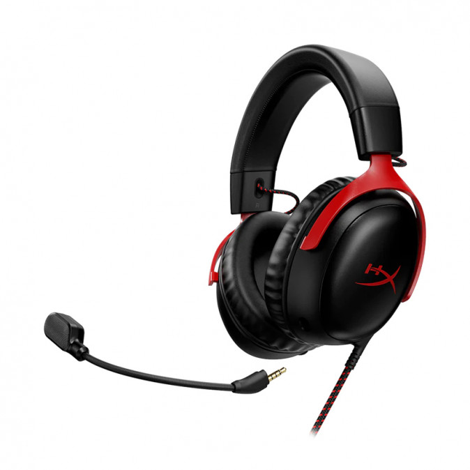 HyperX Cloud III - Gaming fejhallgató (Fekete-Piros) (727A9AA) (bontott) PC