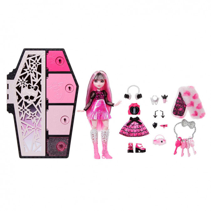 Monster High Doll - Szörnyen jó barátok titkai: Rémbuli - Draculaura (HNF73) Játék