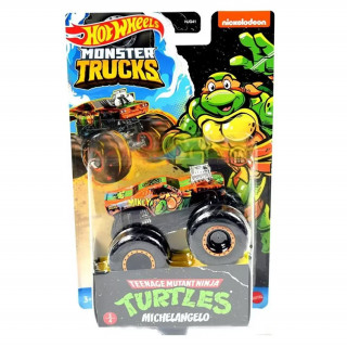 Hot Wheels Monster Trucks - Tini Nindzsa Teknőcök - Michelangelo (HJG41-HKM23) Játék