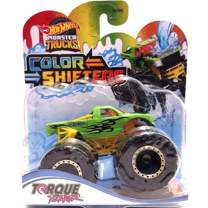 Hot Wheels Monster Trucks - Színváltós autó - Torque Terror (HGX06-HMH34) Játék
