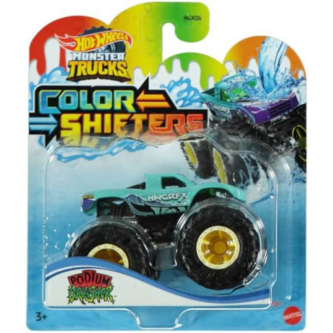 Hot Wheels Monster Trucks - Színváltós autó - Podium Crasher (HGX06-HGX08) Játék
