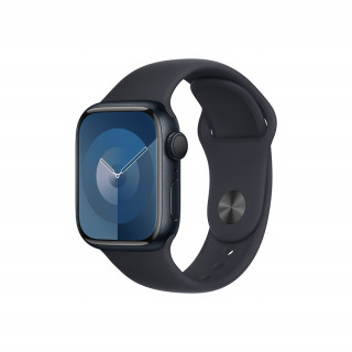 Apple Watch Series 9 GPS – 41 mm-es éjfekete alumíniumtok, éjfekete sportszíj - M/L Mobil