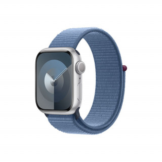 Apple Watch Series 9 GPS – 41 mm-es ezüst alumíniumtok, télkék sportpánt Mobil