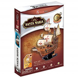 3D puzzle - Santa Maria - 113 db-os Játék