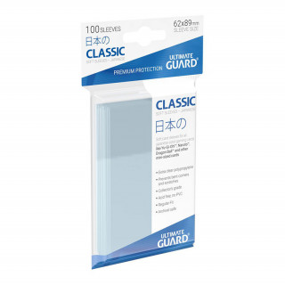 Ultimate Guard Classic Soft átlátszó kártyavédő - Japanese size - 62x89 mm (100 db) Játék