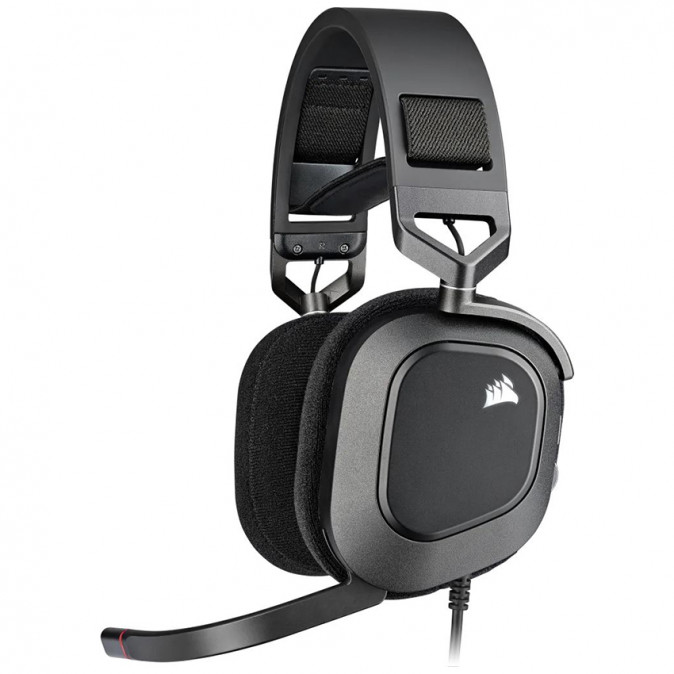 CORSAIR HS80 RGB USB 7.1 Gaming fejhallgató, Carbon (CA-9011237-EU) PC