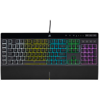 Corsair K55 RGB PRO billentyűzet USB QWERTY Angol Fekete (CH-9226765-NA) PC