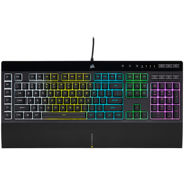 Corsair K55 RGB PRO billentyűzet USB QWERTY Angol Fekete (CH-9226765-NA) PC