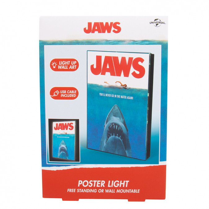 Jaws film Világító poszter Ajándéktárgyak