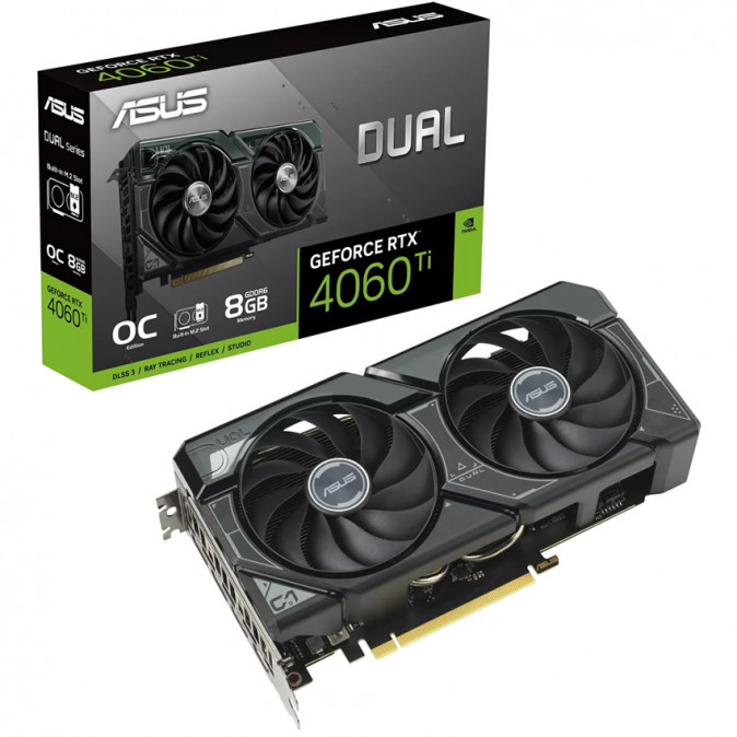 ASUS Dual GeForce RTX 4060 Ti OC SSD 8GB GDDR6 (DUAL-RTX4060TI-O8G-SSD) PC