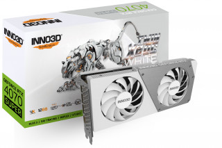 INNO3D GeForce RTX 4070 SUPER Twin X2 OC White 12GB GDDR6X (N407S2-126XX-186162W) PC