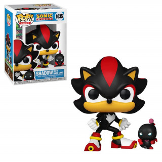 Funko Pop! #1035 Games: Sonic The Hedgehog - Shadow with Dark Chao Vinyl Figura Ajándéktárgyak