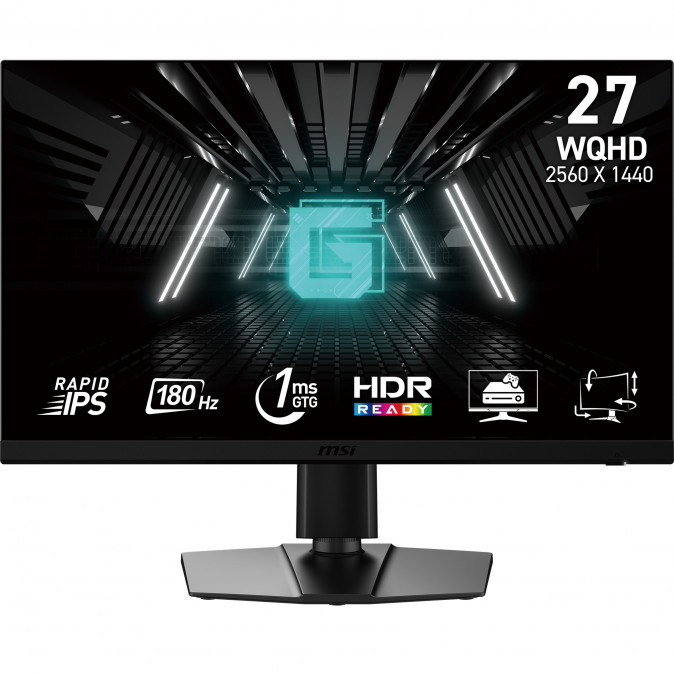 MSI Monitor GAMING G272QPF E2 Rapid IPS LED 27" WQHD 2560x1440, 16:9, 1200:1 CR, 300cd/m2, 1ms, 180Hz, DP, 2xHDMI PC