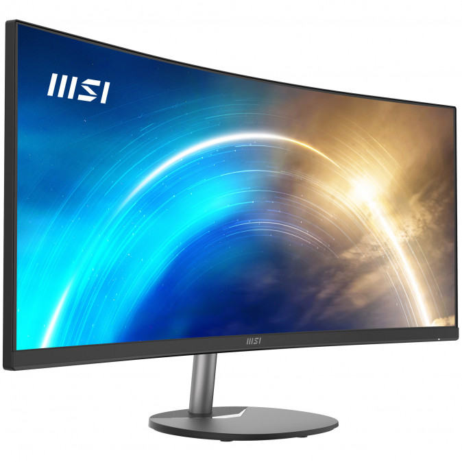 MSI Monitor Business PRO MP341CQ Ívelt 34" QHD, 3440x1440, 100Hz VA 21:9, 3000:1 CR, 300cd/m2, 4 ms, HDMI, DP, Black PC