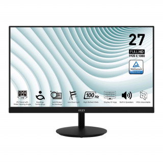 MSI Monitor Business PRO MP271A E2 27" FHD 1920x1080, IPS, 16:9, 120Hz, 1500:1, 1ms, DP, HDMI, VGA, Black PC