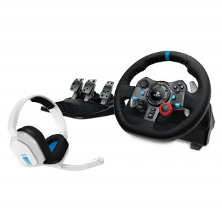 LOGITECH G29 Driving Force Racing kormány + Astro A10 fehér Gaming headset (991-000486) Több platform