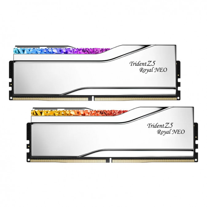 G.SKILL Trident Z5 Royal Neo DDR5 6000MHz CL26 RAM 64GB Kit2(2x32GB) AMD EXPO Silver PC