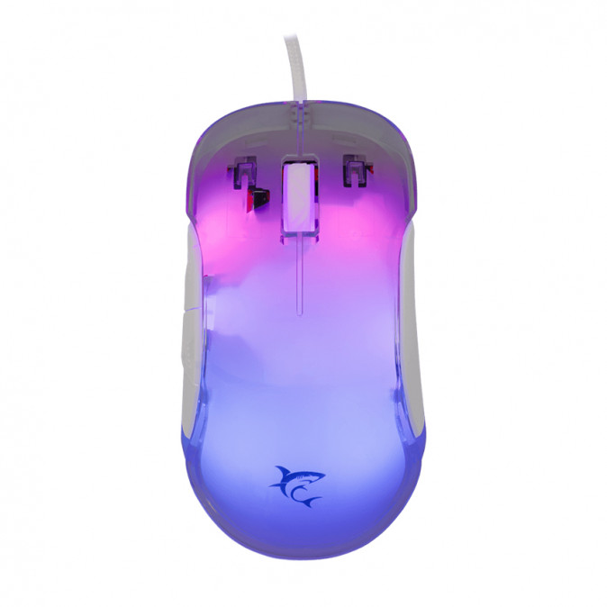 WHITE SHARK MORDRED-W WS GM-5017W gamer egér 7D / 12000 dpi fehér RGB PC