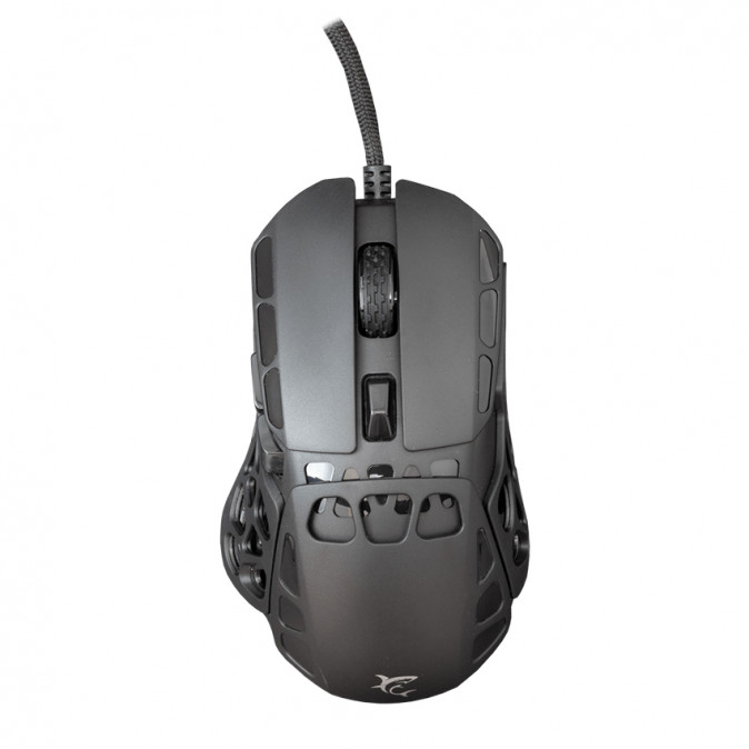 WHITE SHARK ECTOR-B GM-5016B RGB gamer egér, 12.200 dpi, 7 gombos fekete PC