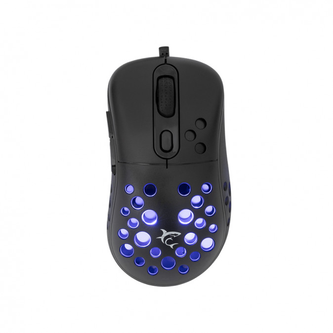 WHITE SHARK AZRAEL-B, GM-5013B gamer egér, 6D, fekete, 7200 dpi, RGB PC