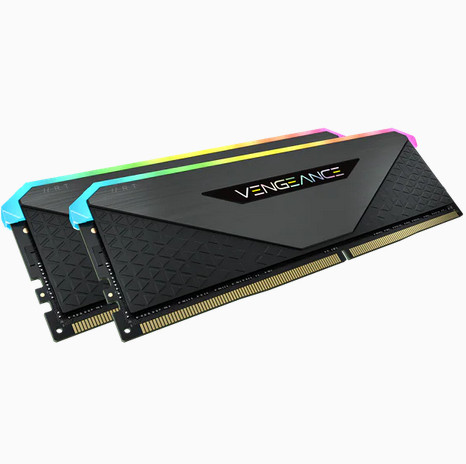 CORSAIR Memória VENGEANCE RGB DDR4 32GB 3600MHz C16 RT (Kit of 2), fekete PC