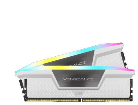 CORSAIR Memória VENGEANCE RGB DDR5 64GB 5600MHz CL40 INTEL XMP (Kit of 2), fehér PC