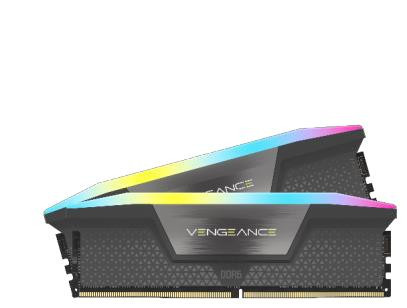 CORSAIR Memória VENGEANCE RGB DDR5 32GB 5600MHz CL40 AMD EXPO (Kit of 2), szürke PC