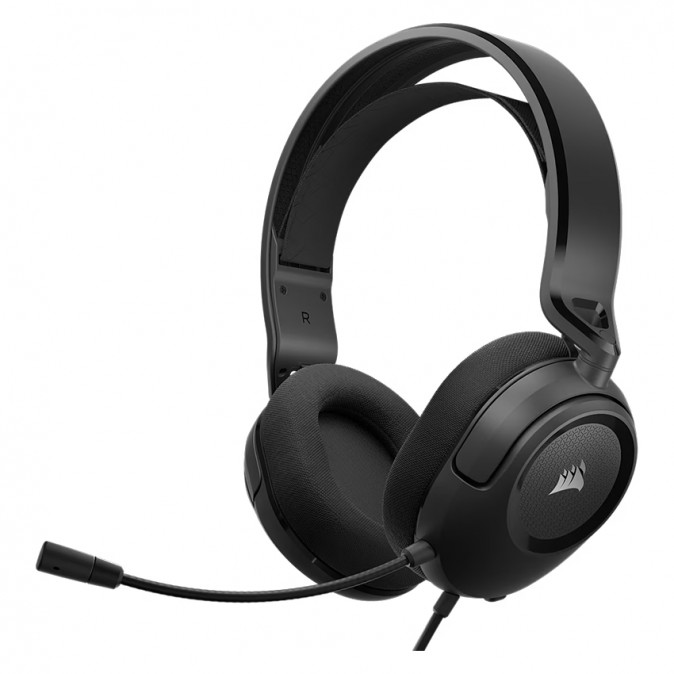 CORSAIR Vezetékes Headset, HS35 v2 Gaming, Multiplatform, carbon PC