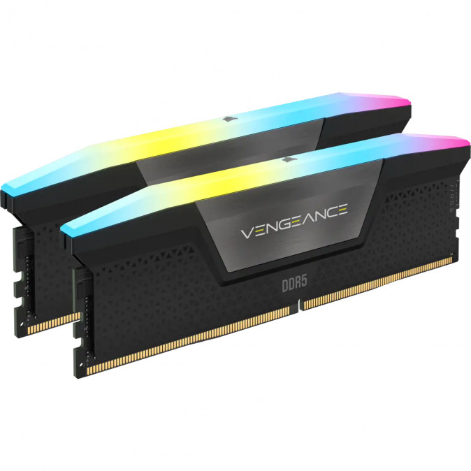 CORSAIR Memória VENGEANCE RGB DDR5 64GB 4800MHz CL32 INTEL (Kit of 2), fekete PC