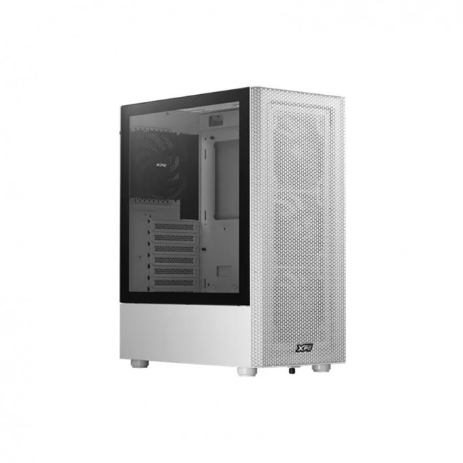 ADATA XPG Ház Midi ATX Valor MESH, 4x120mm ventilátor, Tápegység nélkül, üvegfalú, fehér PC