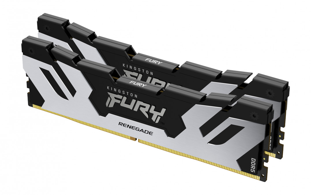 KINGSTON FURY Memória DDR5 96GB 6000MT/s CL32 DIMM (Kit of 2) Renegade Silver XMP PC