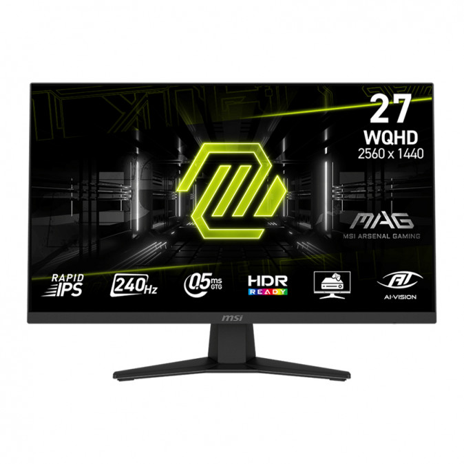 MSI Monitor GAMING MAG 274QF X24 RapidIPS 27" WQHD 2560x1440, 1000:1 CR, 250cd/m2, 1ms, 240Hz, DP, HDMI PC