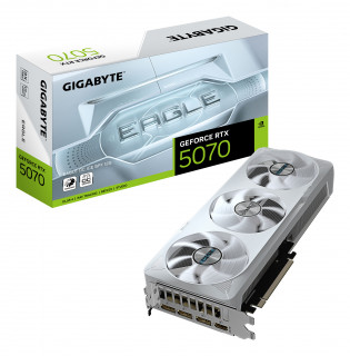 GIGABYTE Videokártya PCI-Ex16x nVIDIA RTX 5070 12GB DDR7 OC (GV-N5070EAGLEOC ICE-12GD) PC