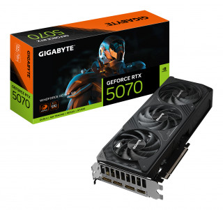 GIGABYTE Videokártya PCI-Ex16x nVIDIA RTX 5070 12GB DDR7 OC (GV-N5070WF3OC-12GD) PC