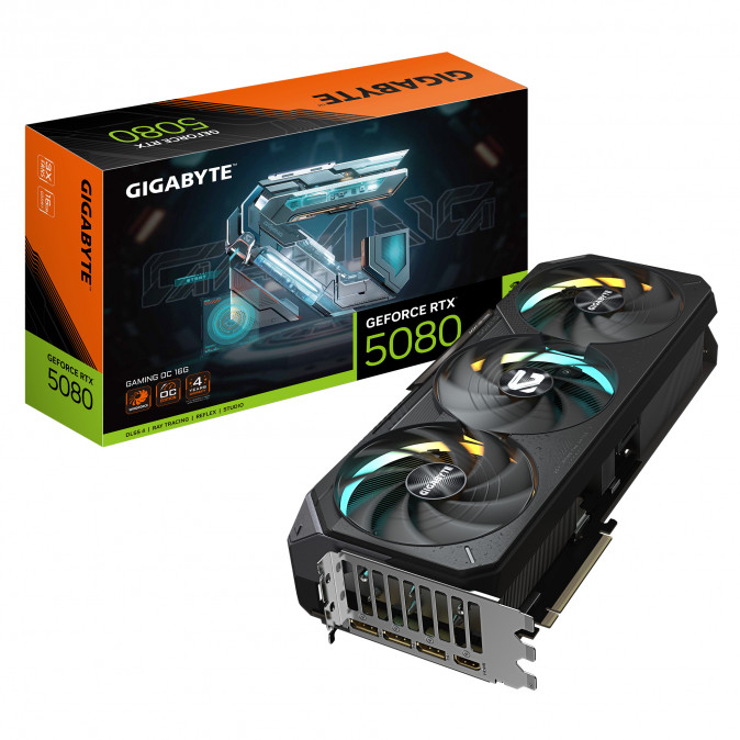GIGABYTE Videokártya PCI-Ex16x nVIDIA RTX 5080 16GB DDR7 OC (GV-N5080GAMING OC-16GD) PC