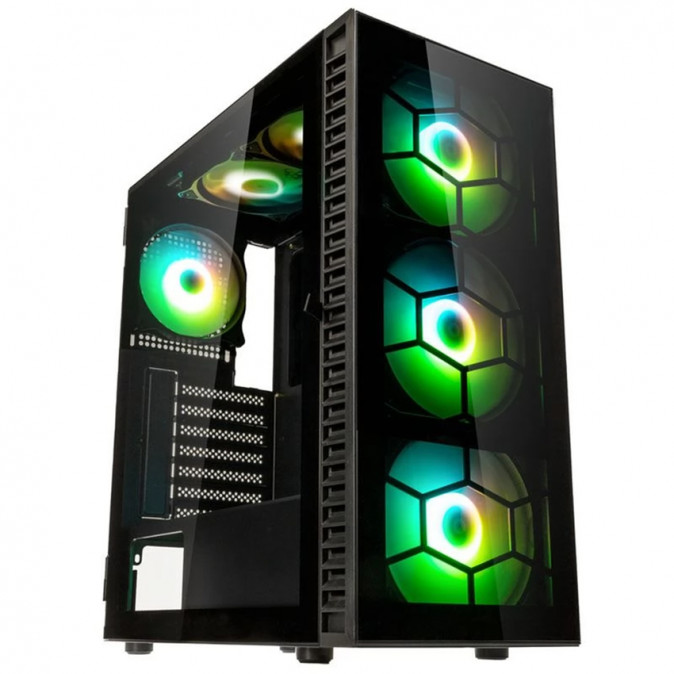 Kolink Observatory HF Plus Glass ARGB, fekete (OBSERVATORY HF PLUS GB) PC