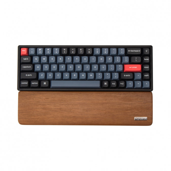 Keychron K2/K6 csuklótámasz barna tömör fa PC