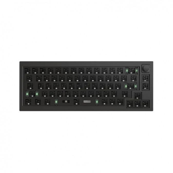 Keychron Q2 Swappable RGB Backlight Knob USB gaming billentyűzet barebone fekete PC