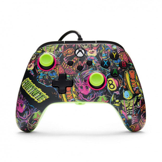 PowerA Advantage Xbox Series X|S vezetékes kontroller - Fortnite Glow Xbox Series