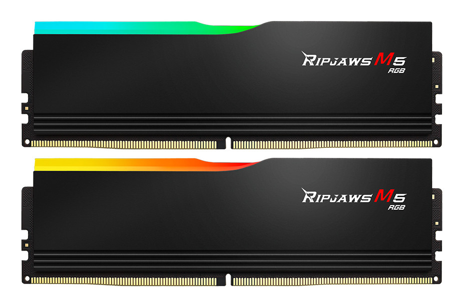 G.SKILL Memória DDR5 96GB 6400Mhz CL32 DIMM 1.35V, Ripjaws M5 RGB Intel XMP (Kit of 2) PC